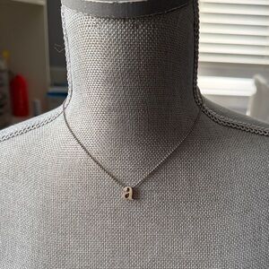 Silver Initial Necklace